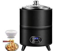 Yogurt Fermentation Machine, Commercial Yogurt Maker with Precise Time & Temp Control, 304 Stainless Steel, 8l/12l, 25-80°C, 0-24h Timer for Greek Yogurt, Black Garlic, Sweet Rice Wine(Black,12L)