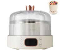 Yogurt Maker Electric 1000ml with LED Screen, Intelligent Time and Temperature Control, Stainless Steel Machine for Fermenting Yogurt, Rice Wine, Kimchi, Natto