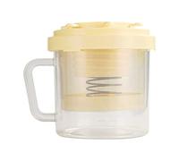 Yogurt Maker Filter - Cheese Strainer With Lid | Reusable Fine Mesh Yogurt Strainer | Soup Effort & Meal Cooking Vegetable Drain Filter | Juice Extraction Cheese Fermentation And Milk