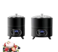 Yogurt Maker, Food-Grade Stainless Steel, Programmable Temperature and Timer, 360° Even Heating, Large Capacity for Yogurt and Fermentation, Ideal for Restaurants and Delis, 8L