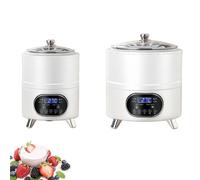 Yogurt Maker, Food-Grade Stainless Steel, Programmable Temperature and Timer, 360° Even Heating, Large Capacity for Yogurt and Fermentation, Ideal for Restaurants and Delis, 8L
