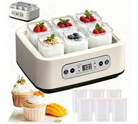 Yogurt Maker Machine, 1.5L Fermenting Machine with 6 Glass Jars, Temperature Control & Adjustable Time, Smart Touch Screen, Homemade Yoghurt Maker for DIY Yogurts, Rice Wine, Natto