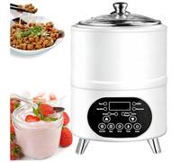 Yogurt Maker Machine,8L/12L Stainless Steel Large Capacity Yogurt Makers with Smart Timer,Homemade Greek Yogurt,Automatic Temperature Control,for Hotel, Restaurant, Bakeries(White,12L)