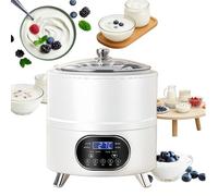Yogurt Maker Stainless Steel Fermentation Machine, 360° Constant Temperature for Greek Yogurt and Fruit Vinegar, 8L Capacity