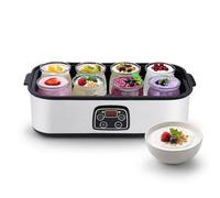 Yogurt Maker,Stainless Steel Yogurt Maker,Adjustable Temperature and Timer Function, LED Display, Suitable for Making Yogurt and Natto