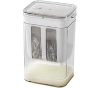 Yogurt Maker Strainer,1100ml Greek Fine Mesh Yogurt Filter with Clear Lid Compact Cheese Whey Separator Reusable Food Grade Parfait Strainer for Juice Tea Nut Milk Cheese