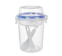 Yogurt Parfait Cups with Lid - Leak Proof Design, Stackable and Clear Containers, Easy to Clean | Meal Prep, Yogurt, Cereal, Fruit, Snacks, On-The-Go Breakfast, Overnight Oat Jar for School