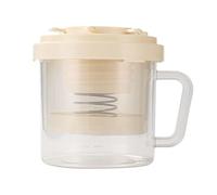 Yogurt Pasteur Cracker - Yogurt Maker | Reusable Cheese Helmet | Fine Mesh Atters & Lid Exhausting Filter for Thick Greek Yogurt, Soy Milk, Kefir, Berries, Soup, Juice
