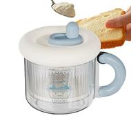 Yogurt Sieve - Dry Yogurt Strainer with Lid, Reusable Fine Mesh Filter Separator Cream Soy Milk Ideal Diet Fitness Daily Professional Home Kitchen Accessory