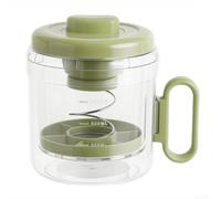Yogurt Strainer 1100ML Cheese Strainer with Leakproof Lid, Detachable Nut Milk Maker with Handle for Making Thick Greek Yogurt Soybean Milk(The olive green)