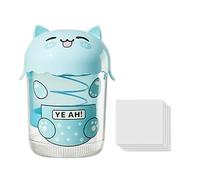 Yogurt Strainer, Cat-Shaped Food Sieve Sifter, 7.99x5.91inches, Dustproof Fine Mesh Kitchen Tool, Easy-to-Clean, Ideal for Baking, Milk, Coffee, Cheese Making, Cooking, Blue/Pink