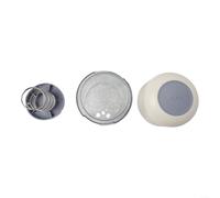 Yogurt Strainer for Greek Yogurt Preparation Featuring Fine Mesh and Spring Compression System, Includes Lid for Freshness and Convenient Maintenance (White)