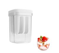 Yogurt Strainer, Yoghurt Maker Fine Filter Strainer with Lid, Leak-Proof Reusable Yoghurt Filter for Nut Milk, Sauce, Soybean, Juice, Coffee (1300ML)