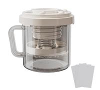 Yogurt Straining - 7.4x7.4x6.3 Inches Reusable Dairy for Strainer, Maker Filter with Lid, Multifunctional Kitchen Tools for Dormitory, Rental Apartment, Restaurant, Businesses, and Hotels