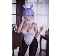YOHAX Anime Figure, PVC & TPE 1/2 Figure, Scale Doll, Painted and Finished Product, Joints, Removable Head, 31.5 inches (80 cm), White (Off-white)