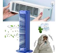 YOHFRFGX Coldeez Cooling Ace 4.0, Cooling Ace Air Conditioner, Coldeez Air Conditioner, Portable Air Conditioner Cooling Ace with 3 Speeds, Air Cooler for Room Patio (Blue,Plug-in model)