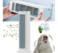 YOHFRFGX Coldeez Cooling Ace 4.0, Cooling Ace Air Conditioner, Coldeez Air Conditioner, Portable Air Conditioner Cooling Ace with 3 Speeds, Air Cooler for Room Patio (White,Plug-in model)