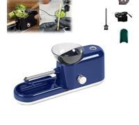 YOHFRFGX The Za Machine, 2024 New TheZaMachine, The Za Roller, Za Rolling Machine, Electric Cigarette Rolling Machine, Automatic Portable Herb Grinder 8mm Tube (Blue,6.5mm Tube)