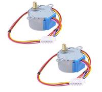 Yohii 2Pcs 28BYJ-48-5V 4 Phase 5 Wire DC 5V Gear Step Stepper Motor