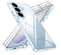 Yohii Military-Grade Drop Protection for Samsung Galaxy S26 5G Case with 2 Pack Screen Protector, Camera Protection, Hard PC Back Non-Yellowing Shockproof Anti-Scratch Cover, Clear
