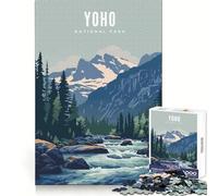 Yoho National Park 1000 Piece Jigsaw Puzzles for Adults Jigsaw Mind Training Gentle Pastime Laser Cut Meaningful Gift (38x52cm)