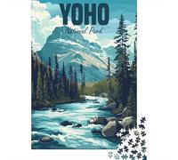 Yoho National Park Canada 1000 Piece Jigsaw Puzzle for Adults, 38x26cm/1000pcs, Screen-Free Leisure, Focused Puzzle Time And Time at Home