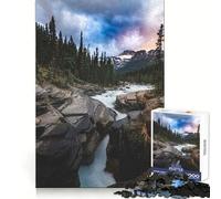 Yoho National Park Canada Jigsaw Puzzles 1000 Pieces for Teenagers Thought Training Easy Enjoyment Uniform Cut Chic Xmas Gift (38x52cm)