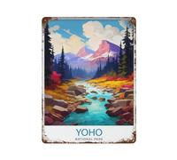 Yoho National Park Canadian Rockies Landscape British Columbia Travel Wilderness Gift _3 Wall Decor Art Metal Tin Poster Modern Home Decor Art Home Bar Shop Decorations Vintage Sign 40x30cm
