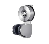 YOHOM Suction Cup Shower Head Holder for Handheld Shower Adjustable Shower Bracket Holder No Drill Waterproof Shower Wand Holder, Stainless Steel, No-Tool Installation, Brushed Finish