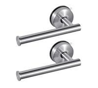 YOHOM Suction Cup Toilet Paper Holder No Drill Wall Mount Stainless Steel Tissue Roll Holder Strong Waterproof Bathroom Toilet Paper Holders,Brushed Finish, 2 PCS