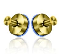 YOHOM Suction Hooks for Bathroom Vacuum Suction Cup Towel Hook Holder for Shower Wreaths on Glass Stainless Steel Gold 4Pcs