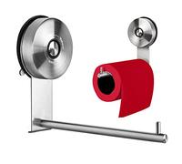 YOHOM Suction Toilet Roll Holder Wall Mounted Suction Loo Roll Holder Bathroom Paper Towel Hanger Toilet Paper Holder Stainless Steel Paper Roll Dispenser Vacuum Tissue Paper Rack No Drilling Brushed