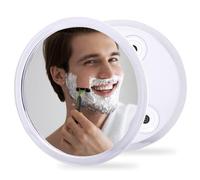 YoHumk Fogless Shower Mirror for Shaving and Makeup with 3 Removable Powerful Suction Cups, Shatterproof Anti Fog Mirror for Shower and Bathroom, Glassless Safety Kids Mirror