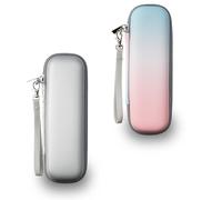 YoHyien 2 Pcs Electric Toothbrush Travel Case for Oral B iO/Oral B Pro/Philips Sonicare, Portable Electric Toothbrush Holder Travel, Hard Storage Case for Business Trip, Camping (Silver + Gradient)