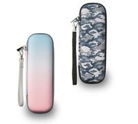 YoHyien 2 Pcs Electric Toothbrush Travel Case for Oral B iO/Oral B Pro/Philips Sonicare, Portable Electric Toothbrush Holder Travel, Hard Storage Case for Business Trip, Camping(Camouflage + Gradient)