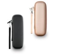 YoHyien 2 Pcs Electric Toothbrush Travel Case for Oral B iO/Oral B Pro/Philips Sonicare, Portable Electric Toothbrush Holder Travel, Hard Storage Case for Business Trip, Camping (Black + Rose Gold)