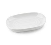 YoHyien Ceramic Soap Dish, Anti-Slip Marble Soap Dish for Bathroom, Soap Tray Dish, Soap Holder for Shower, Kitchen, and Sink, Keep Soap Dry & Easy Cleaning (White)