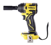 YOIbuy PRO Impact Wrench, 360Nm Torque, Brushless Motor, 4-Speed, Fits MKT 18V Battery, 1/2-Inch Drive, LED Light, Tools Only, Battery Not Included