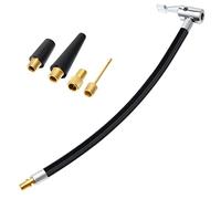 Yoicn Lth 40CM Tyre Pump Hose, Inflator Connector Push on Portable Car Air Tire Chuck Inflator Pump Extension Hose Adapter Pipe with Valve Adaptors for Bicycle Motorcycle Car (40cm/15.7inch)