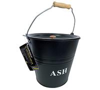 Blackspur Ash Bucket With Lid, 12L