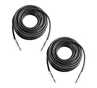 Yoico 2Pcs 50 Feet Professional 1/4" to 1/4" Speaker Cables, Pair 50 ft 12 Gauge 1/4 Male Inch Audio Amplifier Connection Heavy Duty Cord Wire