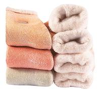 Womens Super Thick Wool Socks Thermal Warm Knitting Ladies Soft Comfort Socks for Winter(Pack of 3-5), Multicolor