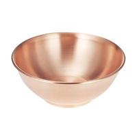 YOIHOJET 8''Pure Copper Bowl, 99.99% Copper Bowl for Kitchen, Coppers Mixing Bowls for Salad, Egg Beating, Pure Coppers Bowls for Family Friends