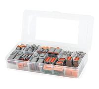 Yoiimiya 188PCS Deutsch DT Gray Connector Kit with 16 Solid Contacts in 2,3,4,6,8 and 12 Pin Configurations,Automotive Connectors