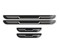 YOINT 4 Pcs Stainless Steel Car Door Sill Protector Strips for Landrover Range Rover Vogue 2014-2022, Stainless Steel Car Kick Plates, Welcome Pedal Threshold Cover,B/Carbon Fiber Look