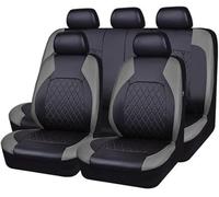 YOINT Leather Car Seat Covers Full Set for Skoda Enyaq 2020-2024, NonSlip Waterproof BreathableSeat Cushion Protector Accessories,B/grey