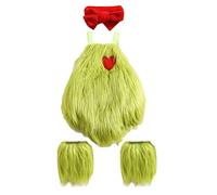 Yoisdtxc Newbron Baby Girls Green Monster Romper Furry with Heart Pattern Cosplay Cute Costume (A-Green, 18-24 Months)