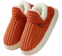 YoiTs Sunmoine Cloud Slippers, Warm Fuzzy House Platform Slippers, Anti-Skid Cozy House Slippers for Women Men (Red,5.5-6 Women/4-4.5 Men)