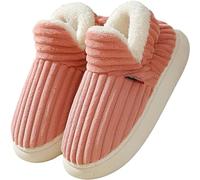 YoiTs Sunmoine Cloud Slippers, Warm Fuzzy House Platform Slippers, Anti-Skid Cozy House Slippers for Women Men (Pink,5.5-6 Women/4-4.5 Men)