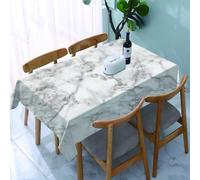 YOIUE Tablecloth,Table Cloth for Rectangle,Marble, l granite pattern with cloudy speckled trace effects. Marble a,Wrinkle Resistant Decorative Table Cover for Kitchen Dining Parties Picnic 54 x 72 in